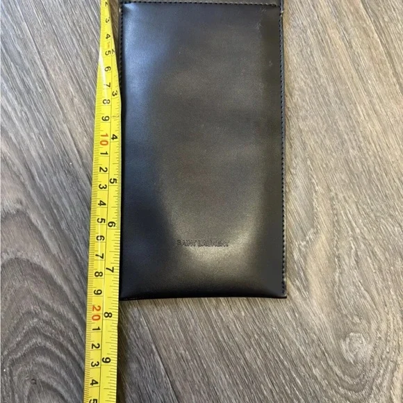 Saint Laurent Black Leather sunglasses case only - Picture 6 of 7